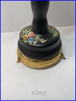 Vintage Boar & Pheasant Pepper Mill Grinder Reuge Music Box Alouette Black