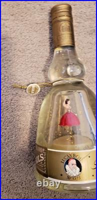 Vintage Bols Dancing Ballerina Music Box Gold Flake Snowglobe Bottle Sealed Work