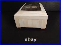Vintage Bovine Swiss Reuge Dancing Couple 2 Tune Music Jewelry Box Works