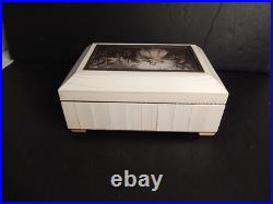 Vintage Bovine Swiss Reuge Dancing Couple 2 Tune Music Jewelry Box Works