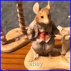 Vintage Brambly Hedge Enesco Mouse Wedding Music Box 1988 Jill Barklem /999