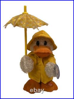 Vintage Bubele Rain Duck Plush Plays Raindrop Keeps Falling On My Head RARE