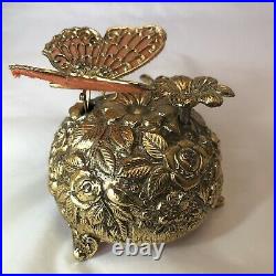 Vintage Butterfly Musical Automaton Mechanical Wind Up Music Box (Westland)