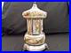 Vintage-Capodimonte-Italian-Cherub-Musical-Lipstick-Holder-Carousel-T-13-5-01-txaj