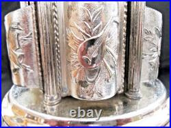 Vintage Capodimonte Italian Cherub Musical Lipstick Holder Carousel T 13.5