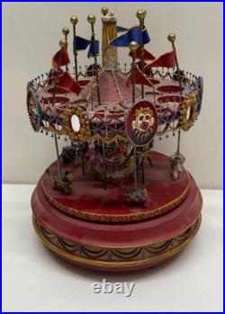 Vintage Carousel by KEITH BRIAN STAULCUP Brilar Carousel works 1970s WORKS
