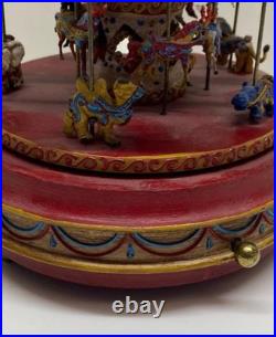 Vintage Carousel by KEITH BRIAN STAULCUP Brilar Carousel works 1970s WORKS