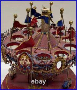 Vintage Carousel by KEITH BRIAN STAULCUP Brilar Carousel works 1970s WORKS