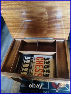 Vintage Chess Table 17 X 14.5 X 10.5 (R)