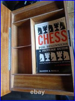 Vintage Chess Table 17 X 14.5 X 10.5 (R)