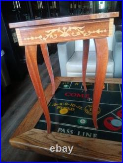 Vintage Chess Table 17 X 14.5 X 10.5 (R)