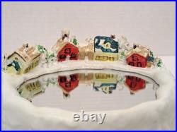 Vintage Christmas Around The World Musical Skating Bear On Pond Original Box
