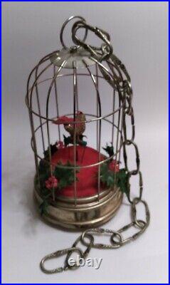 Vintage Christmas Bird Cage MusicBox 12 Days Of ChristmasSchmid Bros. Japan