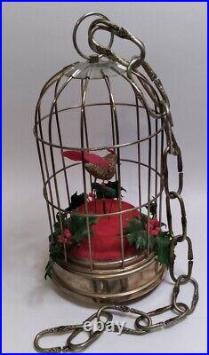 Vintage Christmas Bird Cage MusicBox 12 Days Of ChristmasSchmid Bros. Japan