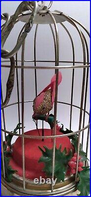 Vintage Christmas Bird Cage MusicBox 12 Days Of ChristmasSchmid Bros. Japan