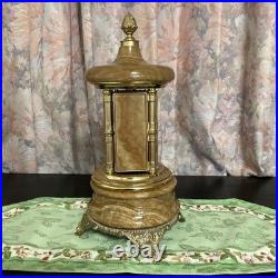 Vintage Cigarette Holder Music Box Swan Lake Reuge Marble Gold Wind-up Type