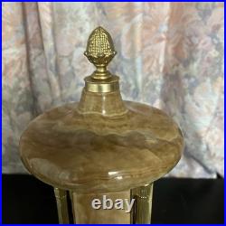 Vintage Cigarette Holder Music Box Swan Lake Reuge Marble Gold Wind-up Type