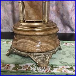 Vintage Cigarette Holder Music Box Swan Lake Reuge Marble Gold Wind-up Type