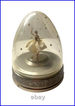 Vintage Cody Domed Spinning Ballerina 6in Tall Music Box Tico Tico SEE VIDEO