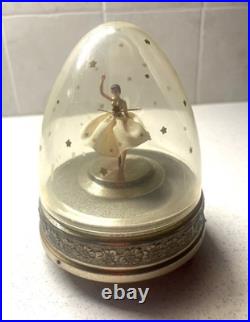 Vintage Cody Domed Spinning Ballerina 6in Tall Music Box Tico Tico SEE VIDEO
