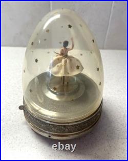 Vintage Cody Domed Spinning Ballerina 6in Tall Music Box Tico Tico SEE VIDEO