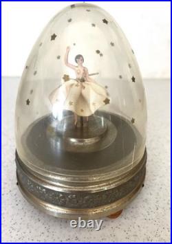 Vintage Cody Domed Spinning Ballerina 6in Tall Music Box Tico Tico SEE VIDEO
