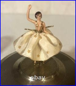 Vintage Cody Domed Spinning Ballerina 6in Tall Music Box Tico Tico SEE VIDEO