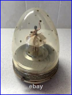 Vintage Cody Domed Spinning Ballerina 6in Tall Music Box Tico Tico SEE VIDEO