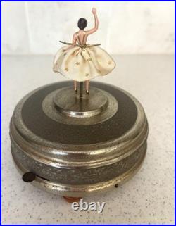 Vintage Cody Domed Spinning Ballerina 6in Tall Music Box Tico Tico SEE VIDEO
