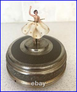 Vintage Cody Domed Spinning Ballerina 6in Tall Music Box Tico Tico SEE VIDEO
