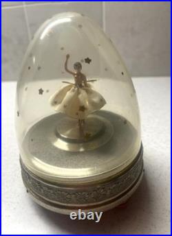 Vintage Cody Domed Spinning Ballerina 6in Tall Music Box Tico Tico SEE VIDEO
