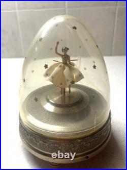 Vintage Cody Domed Spinning Ballerina 6in Tall Music Box Tico Tico SEE VIDEO