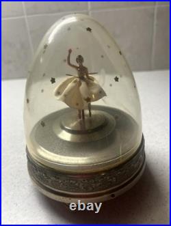 Vintage Cody Domed Spinning Ballerina 6in Tall Music Box Tico Tico SEE VIDEO