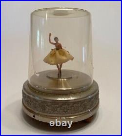 Vintage Cody Musical Creations Dancing Ballerina Music Box with Floral Base