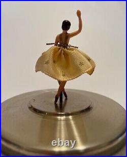 Vintage Cody Musical Creations Dancing Ballerina Music Box with Floral Base