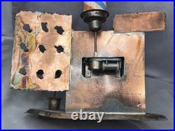 Vintage Copper Brass Barber Shop Music Box Display Working Hong Kong