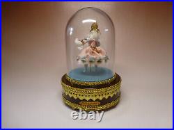 Vintage Danseur LV Dancers Ballerina Automaton Reuge Music Box 36 Key 2 Songs