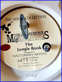 Vintage Disney Music Box THE JUNGLE BOOK Musical Memories 3671/19750 Used