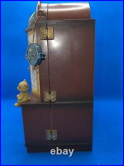 Vintage Dream Keeper Lighted Animated Toy Cabinet Music Box Missing Puppet