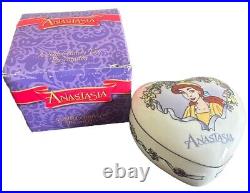 Vintage Dream Waltz Anastasia Heart Shaped Porcelain San Francisco Music Box