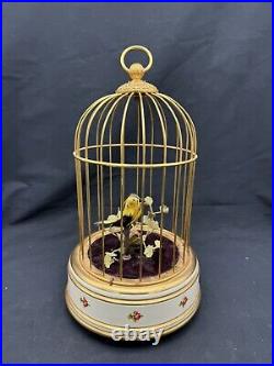 Vintage ELPA Automation Bird Brass Cage Music Box, GERMANY