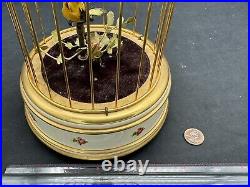 Vintage ELPA Automation Bird Brass Cage Music Box, GERMANY