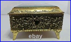 Vintage Enamel Butterfly Automaton Music Jewelry Box Westland Made In Japan Vintage Enamel Butterfly Automaton Music Jewelry Box Westland Made In Japan