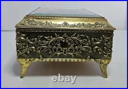 Vintage Enamel Butterfly Automaton Music Jewelry Box Westland Made In Japan Vintage Enamel Butterfly Automaton Music Jewelry Box Westland Made In Japan