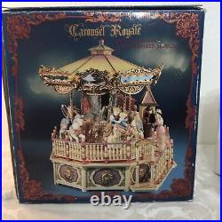 Vintage Enesco 1992 Rare Carousel Royale Action Illuminated Musical