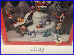 Vintage Enesco 1995 Mickey's Mountain Patrol Tested Works! Free Shipping