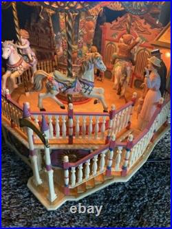Vintage Enesco CAROUSEL ROYALE Animated Illuminated Musical Carousel WORKS