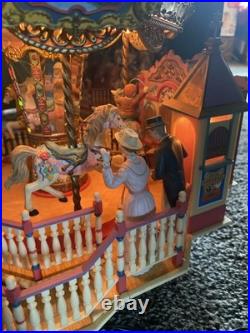 Vintage Enesco CAROUSEL ROYALE Animated Illuminated Musical Carousel WORKS