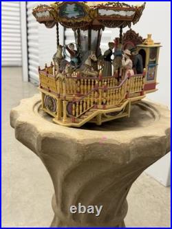 Vintage Enesco CAROUSEL ROYALE Animated Illuminated Musical Carousel WORKS! L@@k