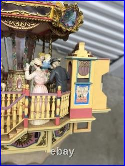 Vintage Enesco CAROUSEL ROYALE Animated Illuminated Musical Carousel WORKS! L@@k